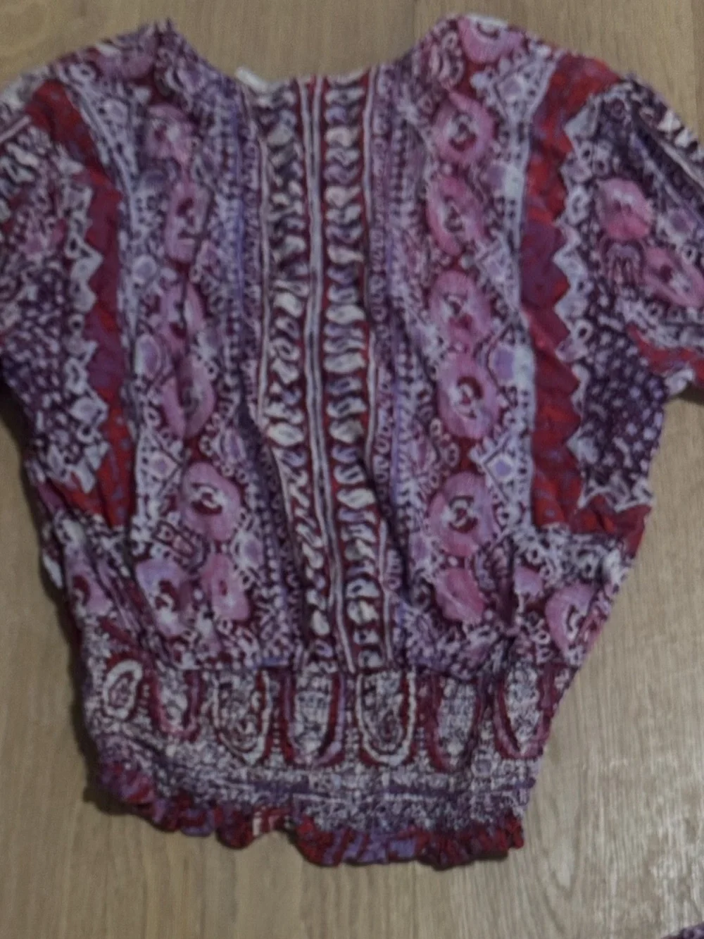 Free People Wild and Free Paisley Crop Top